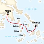 Student Travel Sailing Greece - Mykonos to Athens for College Students