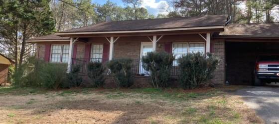 UWG Housing Compact Ranch with Large Flat Fenced Yard for University of West Georgia Students in Carrollton, GA