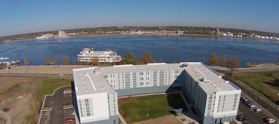 Kaplan University Housing Luxury 1br with River Views & Restaurants for Kaplan University Students in Davenport, IA