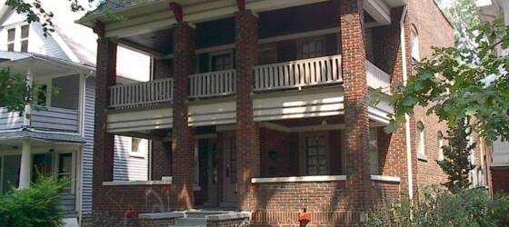 Cleveland Housing Larchmere Brownstone 2 Bed rm Oak floors Porch for Cleveland Students in Cleveland, OH