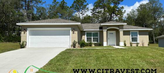 Withlacoochee Technical Institute Housing Beautiful Newer Home in Citrus Springs Available! for Withlacoochee Technical Institute Students in Inverness, FL